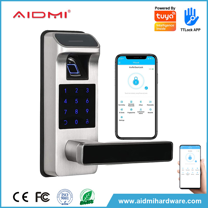 fingerprint door lock serrure de porte à empreinte digitale