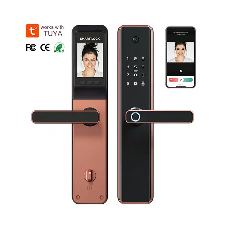 smart door lock with camera serrure de porte intelligente avec caméra