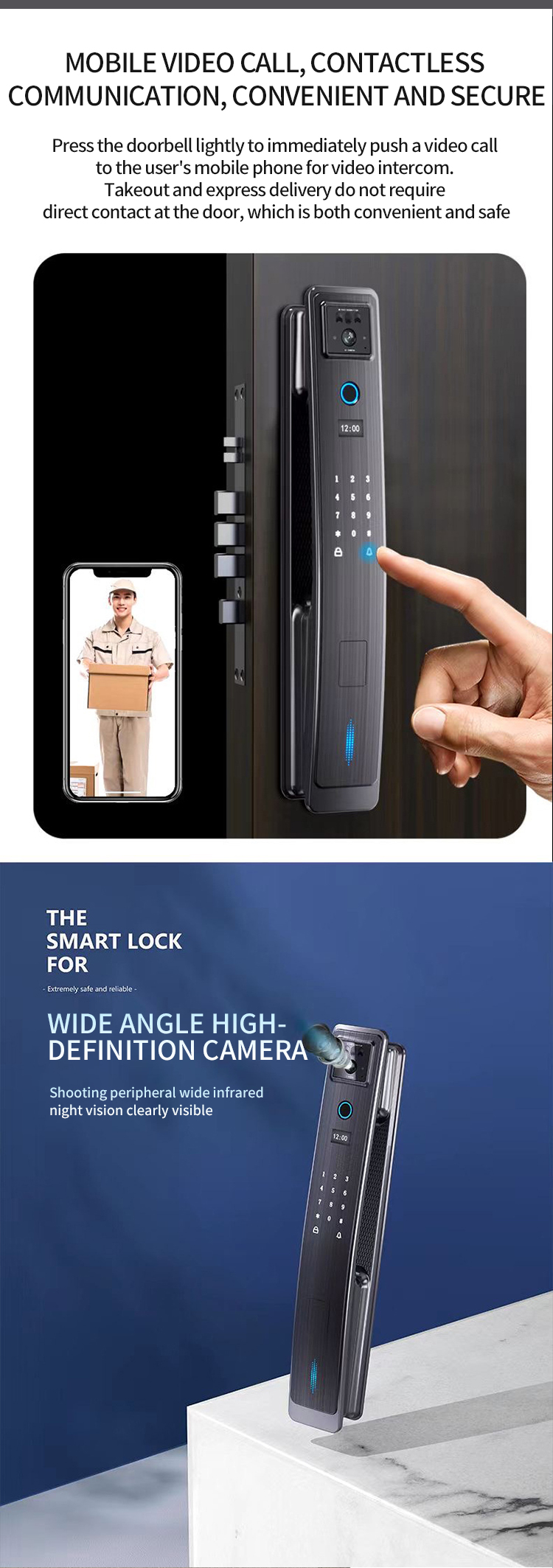 serrure de porte à empreinte digitale