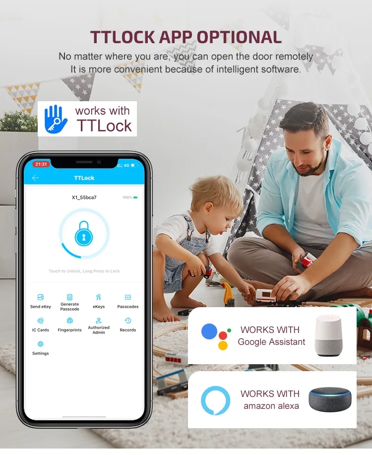 Serrure intelligente sans clé