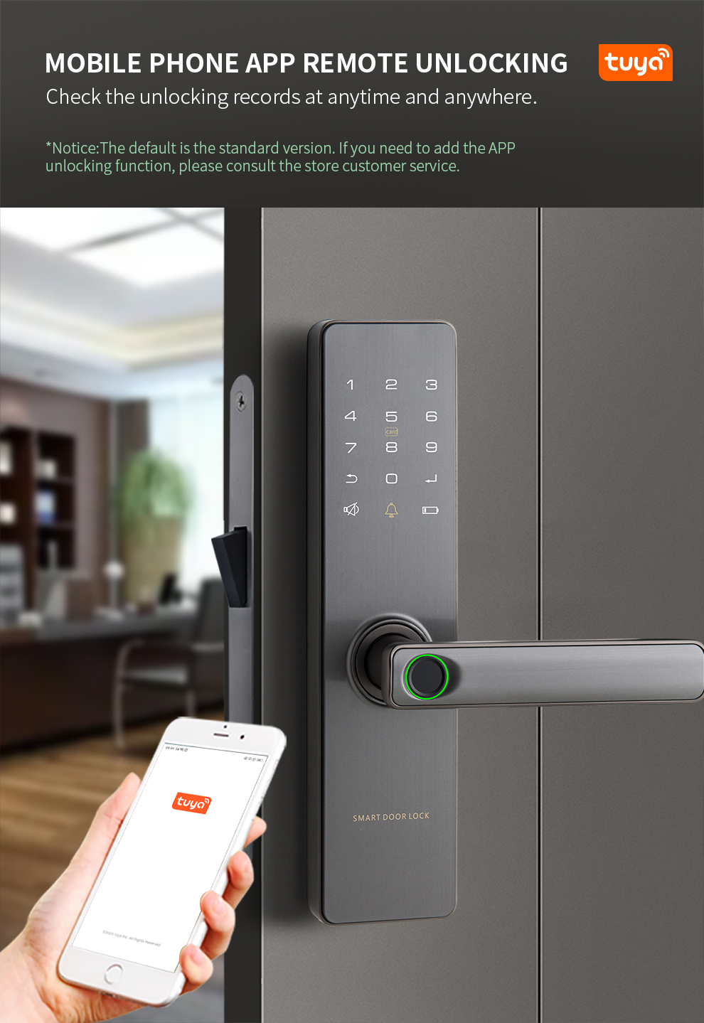 serrure de porte en acier inoxydable