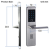 Serrure de porte intelligente Code serrure de porte serrure de porte numérique empreinte digitale serrure de porte avant intelligente ADM-S019