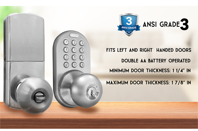 pour porte en bois/inox