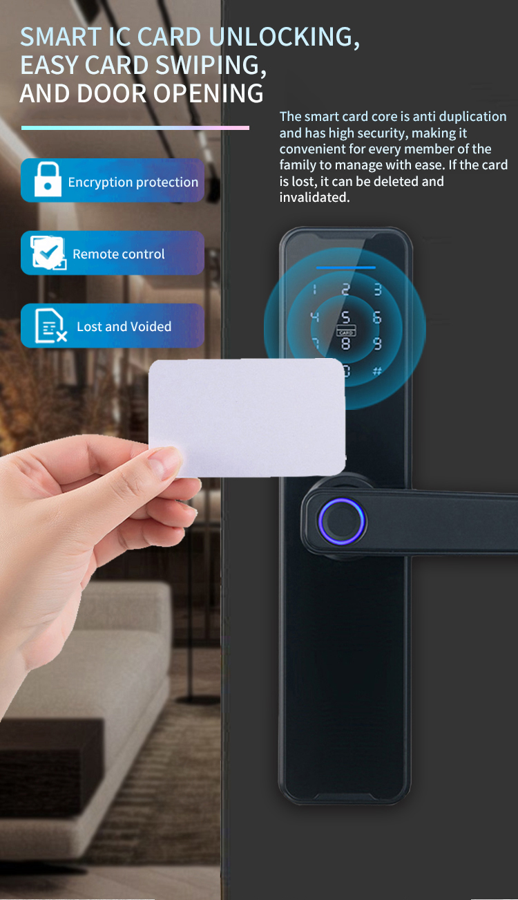 serrure de porte à empreinte digitale