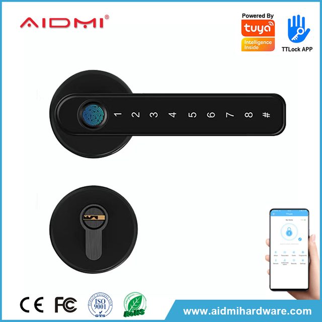 Serrure de porte intelligente, mot de passe par empreinte digitale, déverrouillage par application ADM-W001