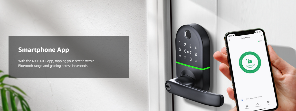serrure de porte à empreinte digitale