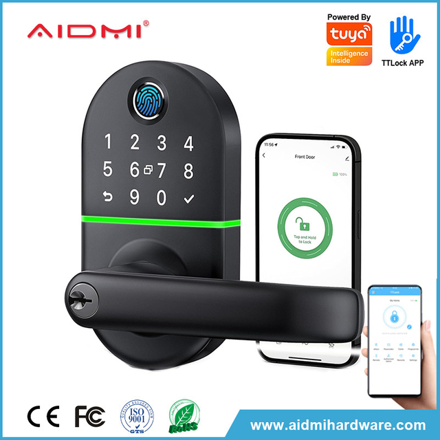 Aidmi WiFi maison intelligente clavier électronique sans clé pêne dormant serrure de jante mot de passe carte combinaison serrure de porte pour la maison