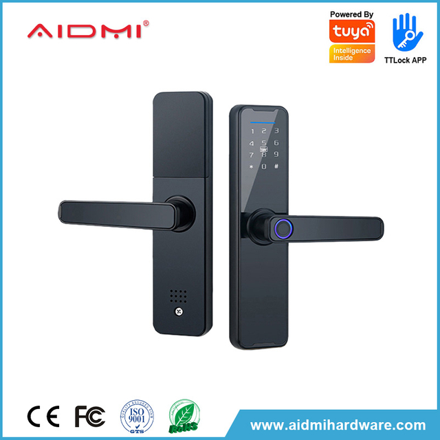 Aidim sécurité biométrique empreinte digitale maison serrure de porte d'entrée clavier mot de passe serrure intelligente