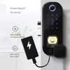 Serrure de porte intelligente serrure de porte numérique Code serrure de porte empreinte digitale serrure de porte avant intelligente ADM-J002