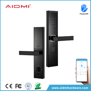Serrure de porte intelligente Code serrure de porte empreinte digitale serrure de porte avant intelligente support TTlock APP serrure de porte ADM-S018