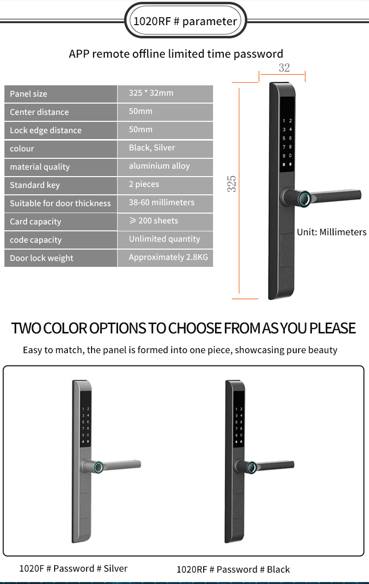 serrure de porte à empreinte digitale