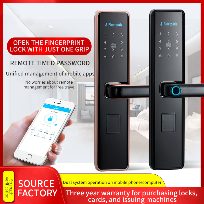 porte vitr&eacute;e &agrave; serrure intelligente