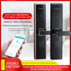 Serrure de porte intelligente à empreintes digitales, serrure de porte avant intelligente, poignée de porte en aluminium ADM-Z006