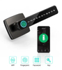 Tuya APP télécommande Mobile intelligent Code d'empreintes digitales serrure à loquet unique intérieure pour porte en bois