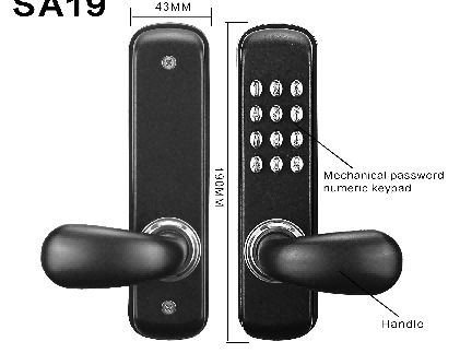 poign&eacute;e de porte d'entr&eacute;e