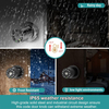 Aidmi Poignée de porte intelligente avec clavier et clé, serrure de porte d'entrée avec poignée en caoutchouc, verrouillage automatique, étanche, facile à installer, chambre à coucher