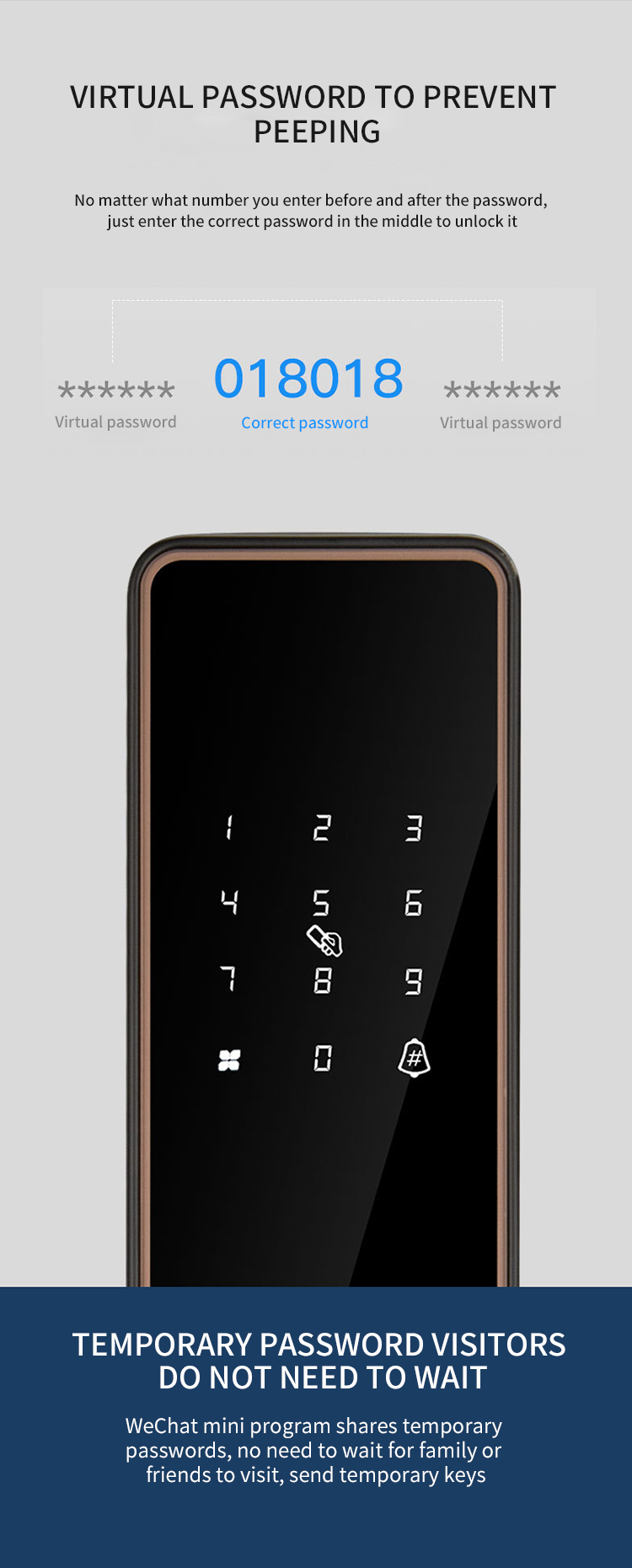 serrure de porte à empreinte digitale