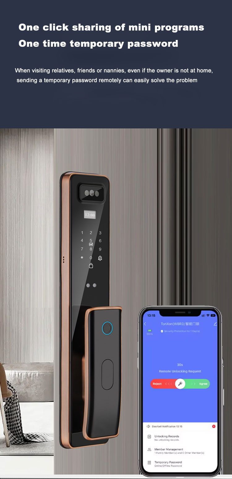 serrure de porte intelligente étanche