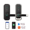ADM-J001Pro vie intelligente Tuya App Wifi Intelligent numérique serrure de porte intelligente biométrique lecteur d'empreintes digitales mot de passe serrure intelligente
