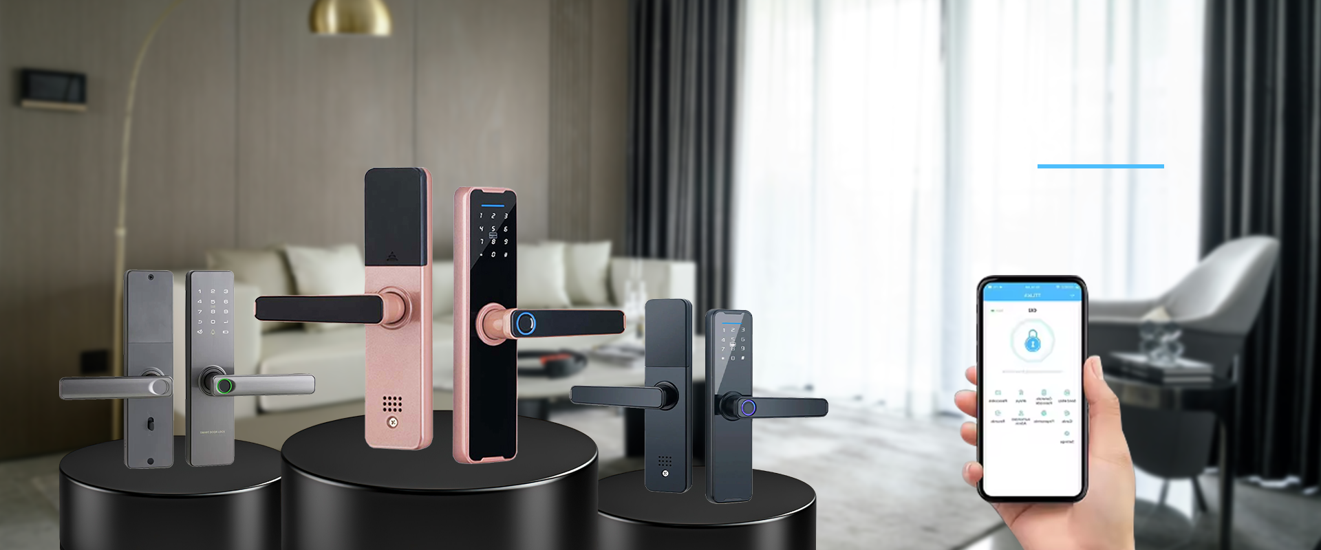 Verrouillage de la porte coulissante intelligente