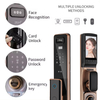 ADM-ZS P20 serrure de porte intelligente avec caméra serrures de porte de sécurité serrure intelligente serrure de porte sans clé à empreinte digitale