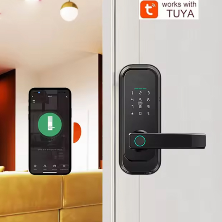 serrure de porte &agrave; empreinte digitale