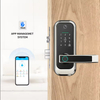 ADM-J001Pro vie intelligente Tuya App Wifi Intelligent numérique serrure de porte intelligente biométrique lecteur d'empreintes digitales mot de passe serrure intelligente