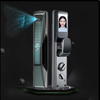 Aidmi vente en gros 3d reconnaissance faciale empreinte digitale entrée sans clé serrure de porte d'entrée intelligente avec caméra wifi