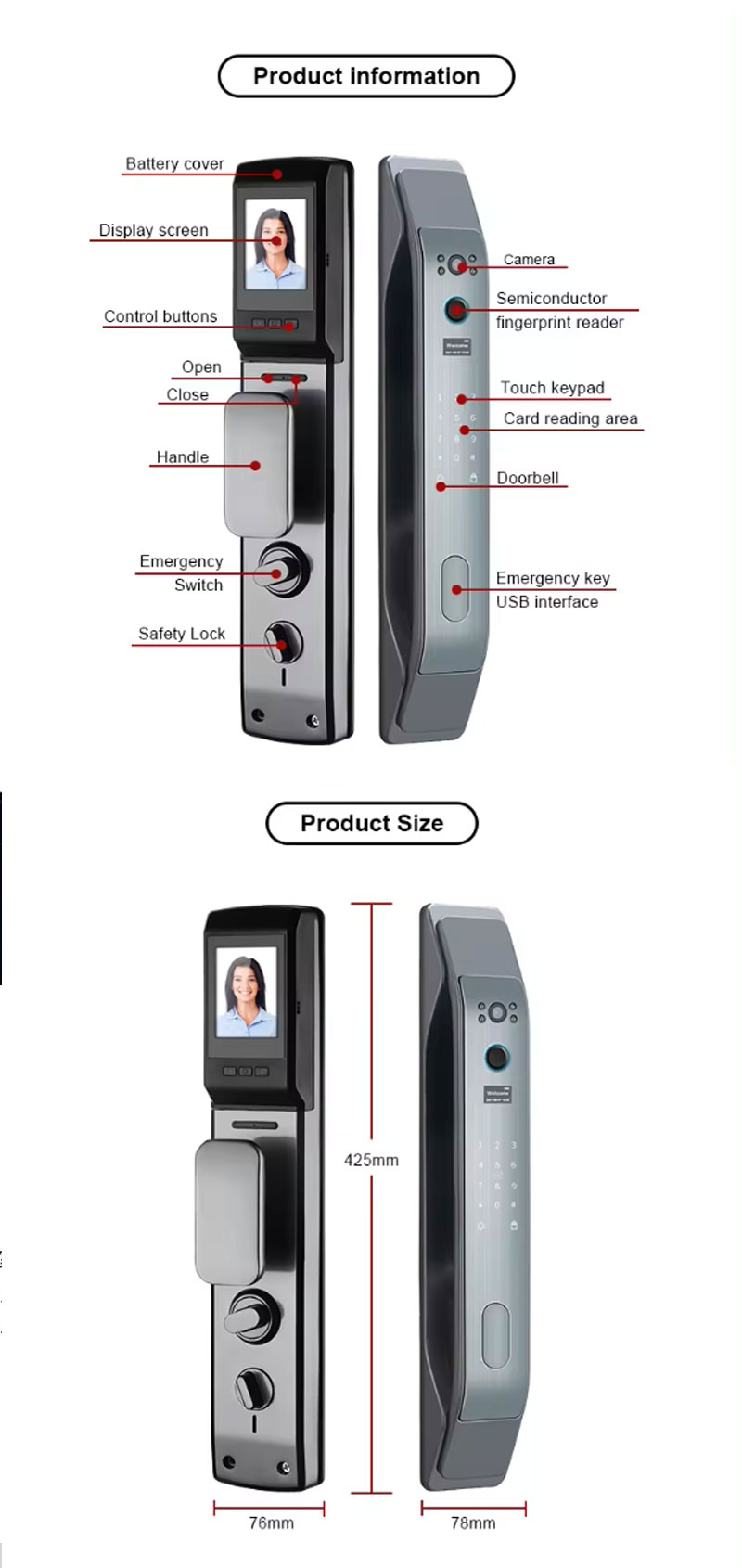 serrure de porte avec l'application TuYa 