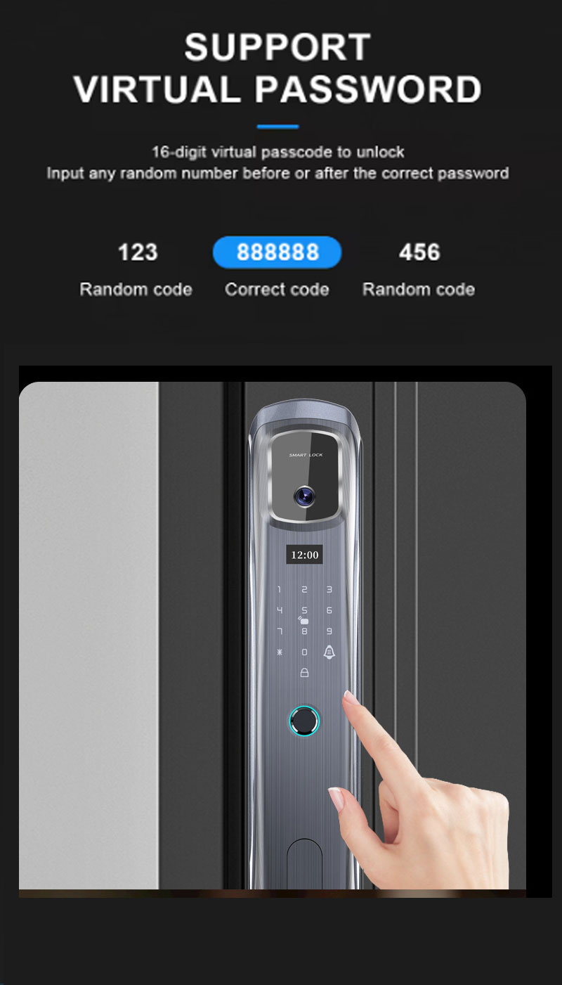 serrure de porte intelligente avec caméra