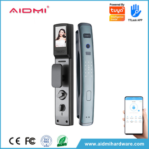 ADM-ZS No.6 serrure de porte intelligente avec caméra serrures de porte intérieures serrure de porte d'entrée sans clé avec poignée serrure de porte intelligente