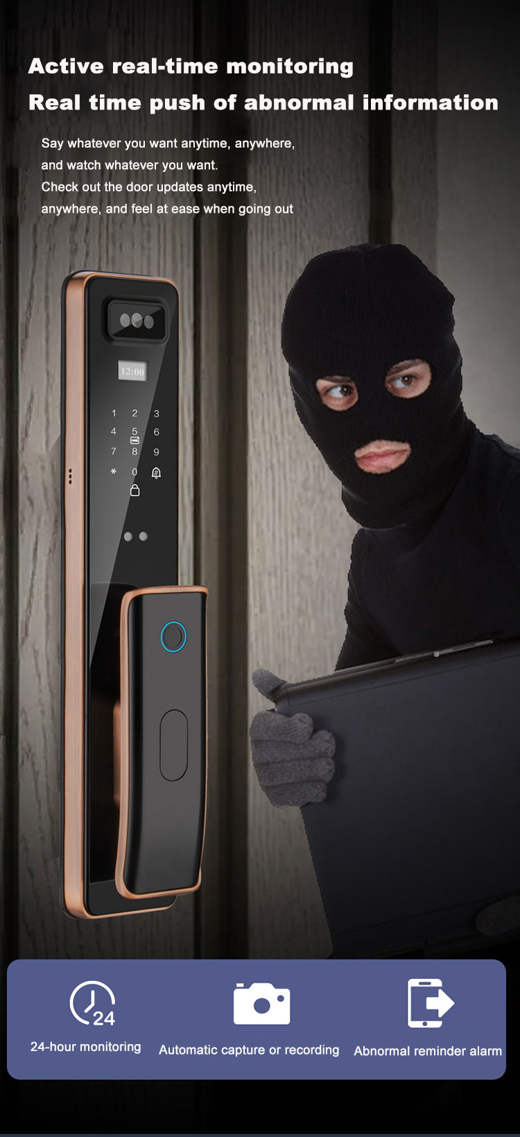 serrure de porte à empreinte digitale