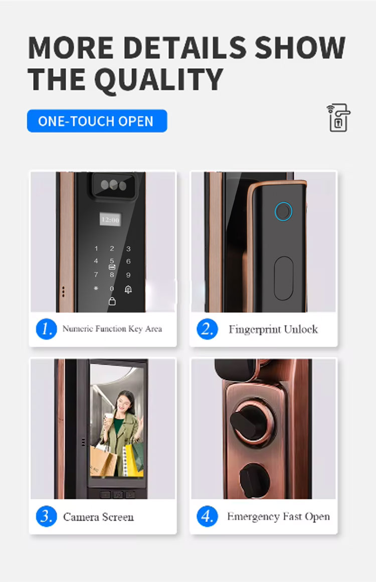 serrure de porte avec l'application TuYa 