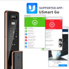 ADM-ZS P20 serrure de porte intelligente avec caméra serrures de porte de sécurité serrure intelligente serrure de porte sans clé à empreinte digitale